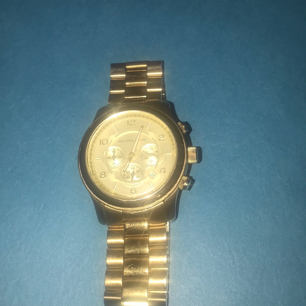Gold Micheal kors watch mk-8077